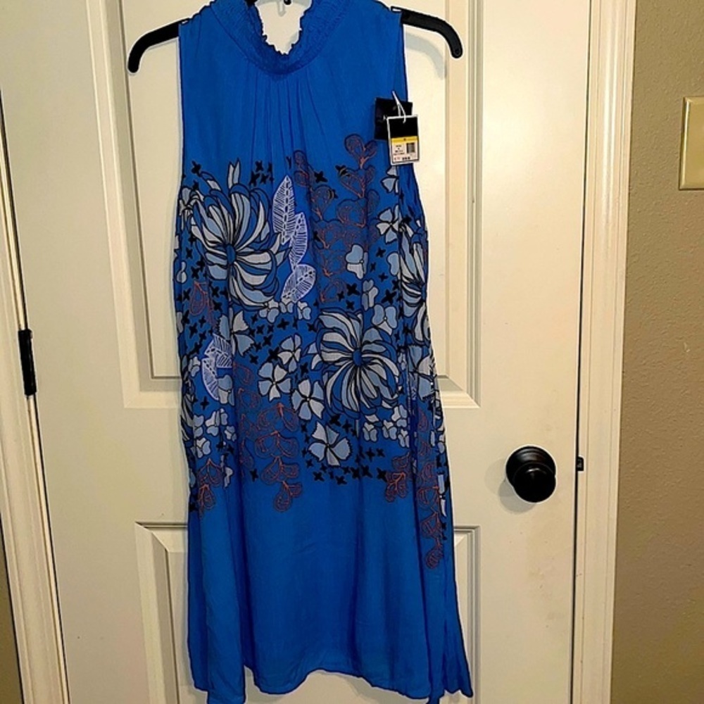 Kaari Blue Leyla Shift Dress Size Medium